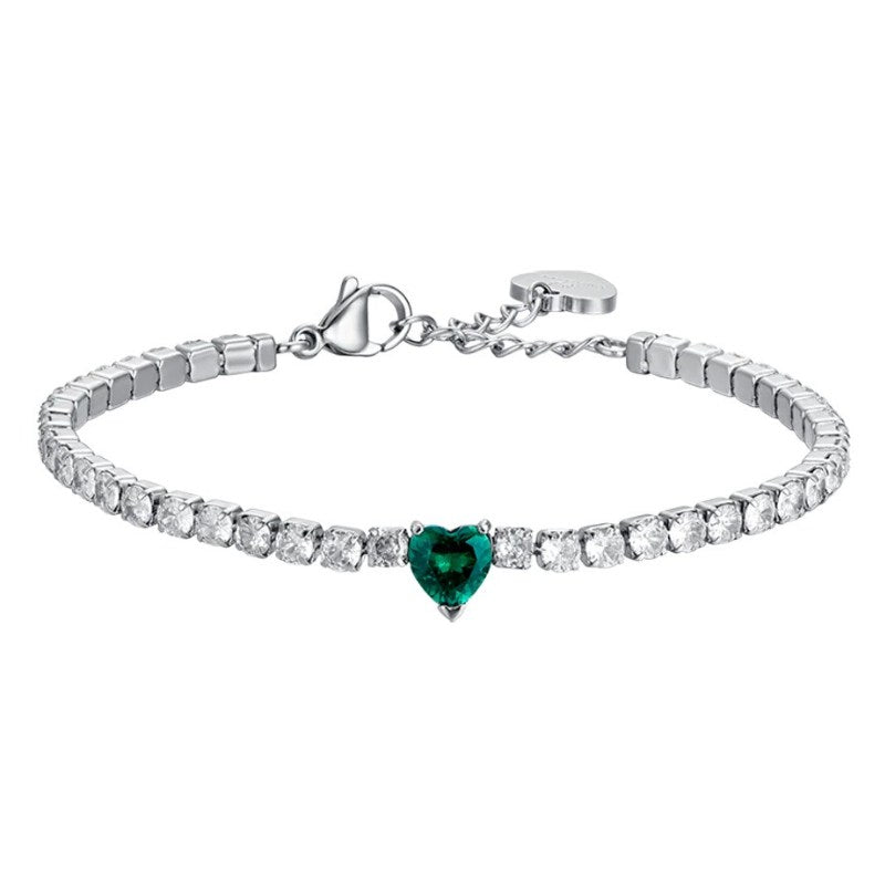 Women's tennis bracelet with heart Luca Barra BK2520