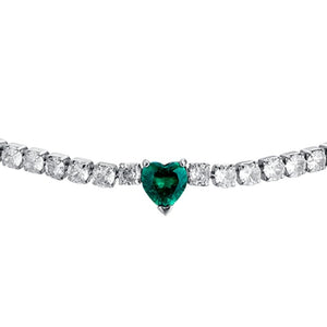 Women's tennis bracelet with heart Luca Barra BK2520