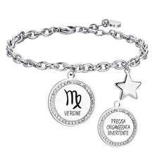 Load image into Gallery viewer, Women&#39;s steel bracelet Zodiac sign “Virgo” Luca Barra BK2546
