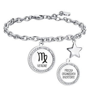 Women's steel bracelet Zodiac sign “Virgo” Luca Barra BK2546