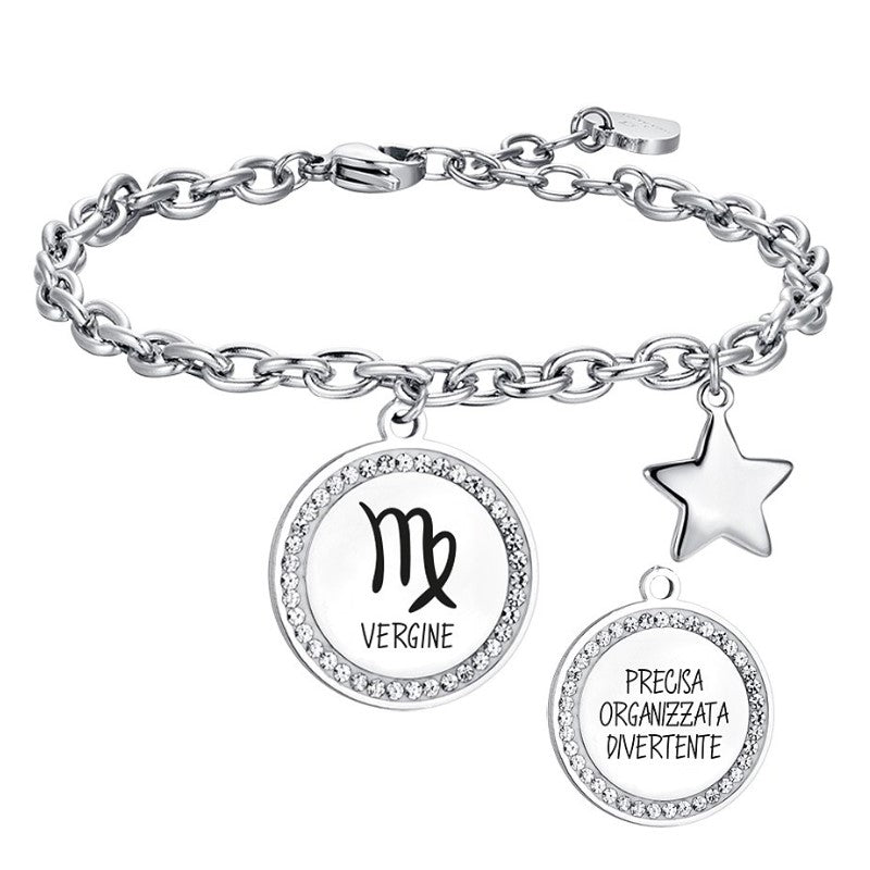 Women's steel bracelet Zodiac sign “Virgo” Luca Barra BK2546