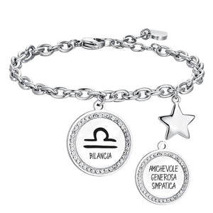 Women's steel bracelet Zodiac sign “Libra” Luca Barra BK2547