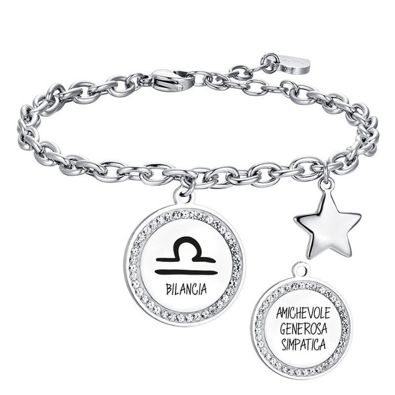 Women's steel bracelet Zodiac sign “Libra” Luca Barra BK2547