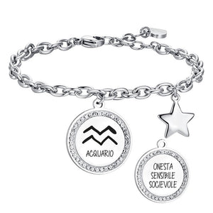 Women's steel bracelet Zodiac sign “Sagittarius” Luca Barra BK2551