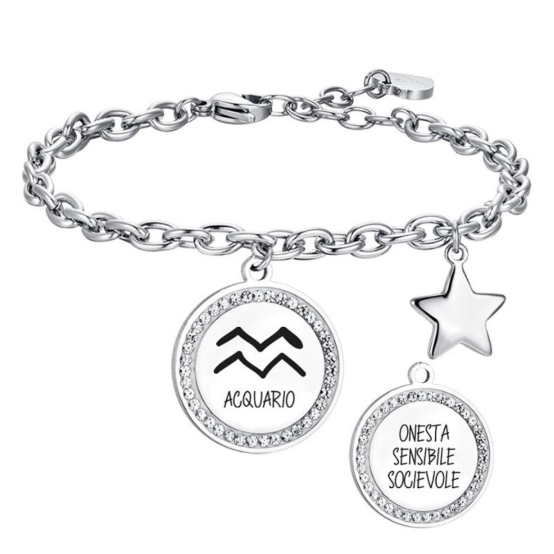 Women's steel bracelet Zodiac sign “Sagittarius” Luca Barra BK2551