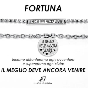 Pair of Luca Barra steel bracelets BK2584