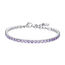 Cargar imagen en el visor de la galería, Bracciale tennis da donna con cristalli Luca Barra BK2625
