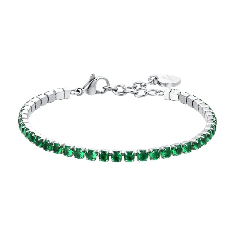 Bracciale da donna in acciaio con cristalli Luca Barra BK2628