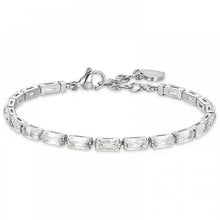 Load image into Gallery viewer, Bracciale da donna in acciaio con zirconi Luca Barra BK2629
