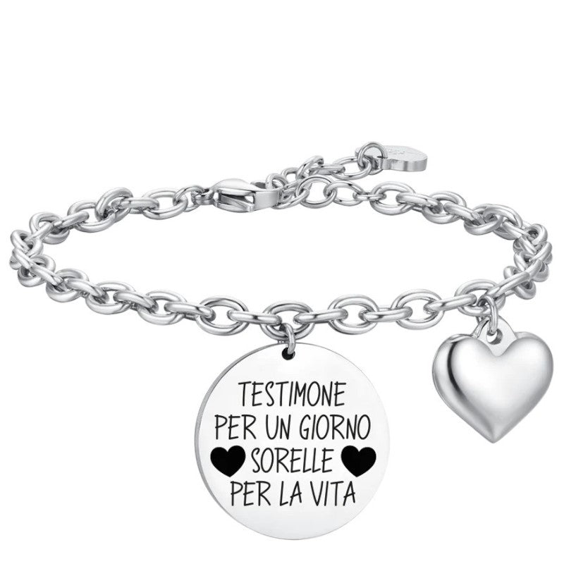Bracciale da Donna in acciaio Luca Barra Testimone BK2641