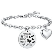 Cargar imagen en el visor de la galería, Bracciale da Donna in acciaio Luca Barra Damigella BK2642
