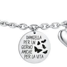 Cargar imagen en el visor de la galería, Bracciale da Donna in acciaio Luca Barra Damigella BK2642
