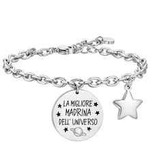 Cargar imagen en el visor de la galería, Bracciale da Donna in acciaio Luca Barra madrina BK2649
