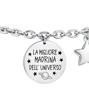 Bracciale da Donna in acciaio Luca Barra madrina BK2649