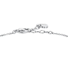 Carica l&#39;immagine nel visualizzatore di Gallery, Bracciale da Donna in acciaio Luca Barra con quadrifogli e zirconi BK2651
