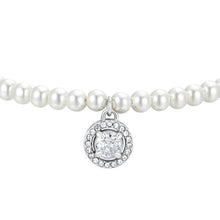Load image into Gallery viewer, Bracciale da Donna in acciaio Luca Barra con perle e zirconi BK2661
