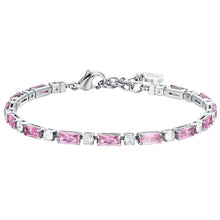 Cargar imagen en el visor de la galería, Bracciale Tennis da Donna in acciaio Luca Barra BK2675
