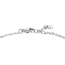 Cargar imagen en el visor de la galería, Bracciale da Donna in acciaio con quadrifoglio e corni Luca Barra BK2691
