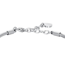 Carica l'immagine nel visualizzatore di Gallery, Bracciale da donna in acciaio casa e quadrifoglio Luca Barra BK2703
