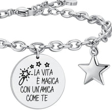 Load image into Gallery viewer, Bracciale da donna in acciaio La Vita E' Magica Luca Barra BK2718
