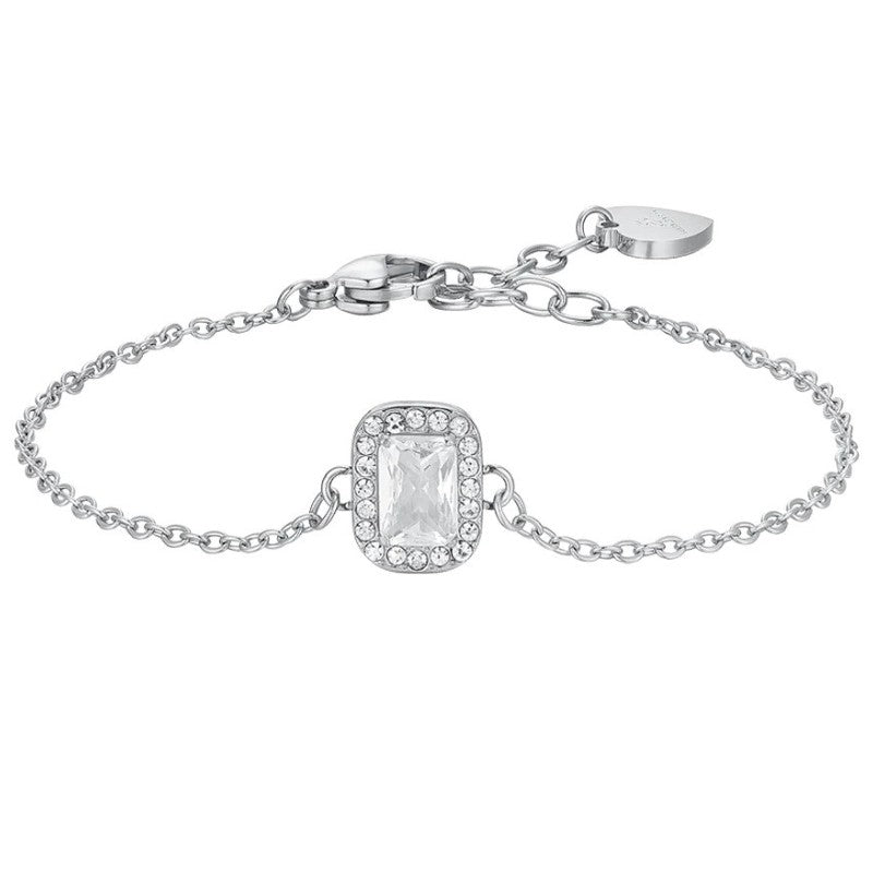 Bracciale da Donna in acciaio con cristalli e zircone Luca Barra BK2738