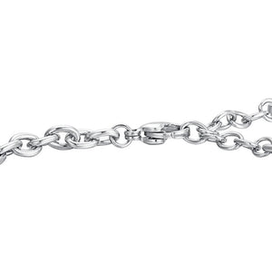 Bracciale da donna in acciaio con rosa girevole Luca Barra BK2742