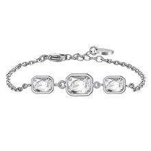 Cargar imagen en el visor de la galería, Bracciale da donna in acciaio con cristalli Luca Barra BK2754
