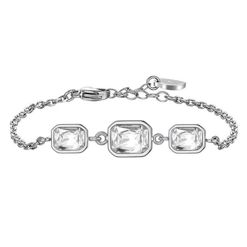 Bracciale da donna in acciaio con cristalli Luca Barra BK2754