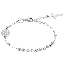 Cargar imagen en el visor de la galería, Bracciale rosario da donna in acciaio Luca Barra BK2807
