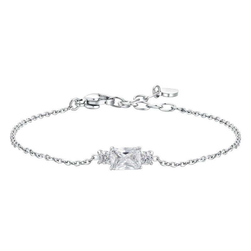 Bracciale da donna in acciaio con zirconi Luca Barra BK2810