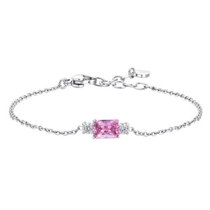 Bracciale da donna in acciaio con zirconi Luca Barra BK2811
