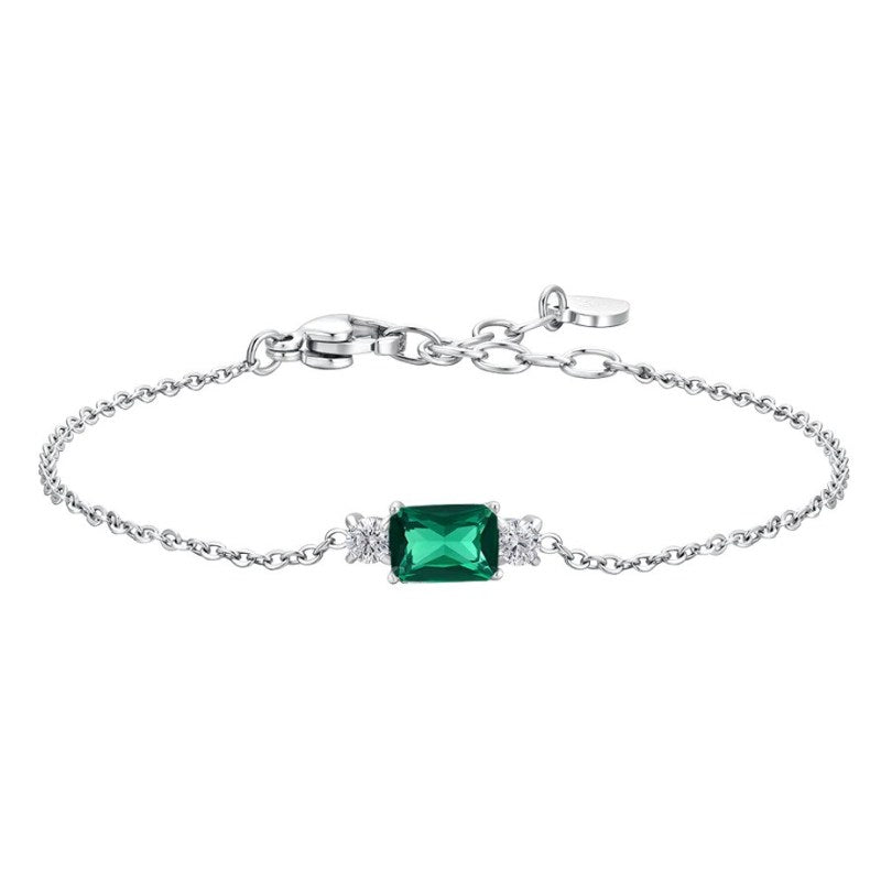 Bracciale da donna in acciaio con zirconi Luca Barra BK2813