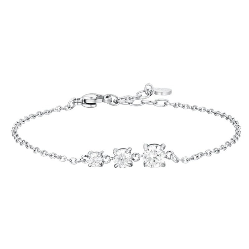 Bracciale da donna in acciaio con zirconi Luca Barra BK2815