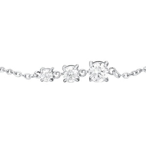 Bracciale da donna in acciaio con zirconi Luca Barra BK2815