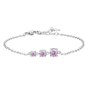 Bracciale da donna in acciaio con zirconi Luca Barra BK2816