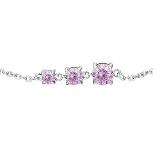 Bracciale da donna in acciaio con zirconi Luca Barra BK2816
