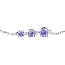 Cargar imagen en el visor de la galería, Bracciale da donna in Acciaio con zirconi Luca Barra BK2818
