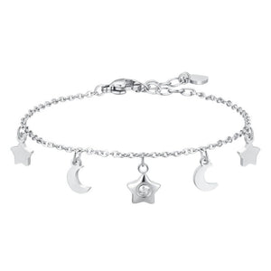 Bracciale da donna in acciaio lune e stelle Luca Barra BK2823