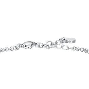 Bracciale da donna in acciaio con angelo e zircone Luca Barra BK2825