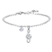 Cargar imagen en el visor de la galería, Bracciale da donna in acciaio con nota musicale Luca Barra BK2827
