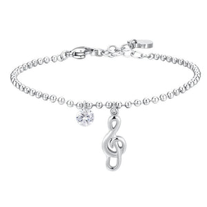 Bracciale da donna in acciaio con nota musicale Luca Barra BK2827