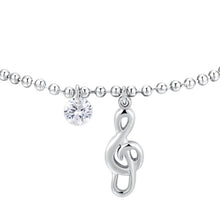 Cargar imagen en el visor de la galería, Bracciale da donna in acciaio con nota musicale Luca Barra BK2827
