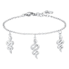 Cargar imagen en el visor de la galería, Bracciale da donna in acciaio con serpenti Luca Barra BK2829
