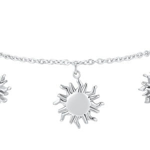Bracciale da donna in acciaio con sole Luca Barra BK2831