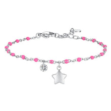 Cargar imagen en el visor de la galería, Bracciale da donna in acciaio con stella Luca Barra BK2833
