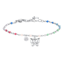 Cargar imagen en el visor de la galería, Bracciale da donna in acciaio con farfalla Luca Barra BK2835
