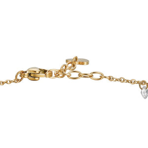Bracciale da donna in acciaio dorato con zirconi bianchi BK2839
