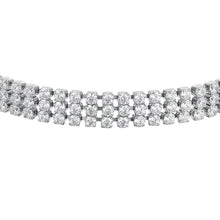 Carica l&#39;immagine nel visualizzatore di Gallery, Bracciale da donna tennis in acciaio con zirconi Luca Barra BK2840
