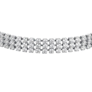 Bracciale da donna tennis in acciaio con zirconi Luca Barra BK2840
