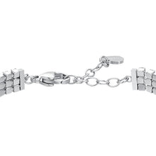 Carica l&#39;immagine nel visualizzatore di Gallery, Bracciale da donna tennis in acciaio con zirconi Luca Barra BK2840

